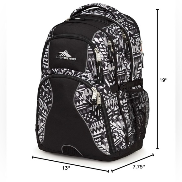 High Sierra Swerve Laptop Backpack, Geo Weave/Black, 19 x 13 x 7.75-Inch - Picture 4 of 16